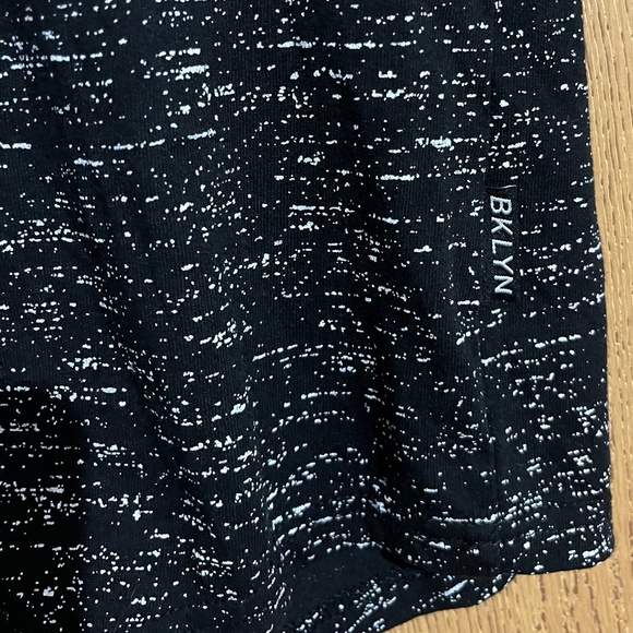 Women’s Brooklyn Black & White in Abstract Print Activewear Hoodie Sz-L - Picture 5 of 6